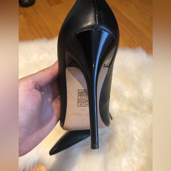 WHBM black heels, sz 10 - Picture 8 of 9